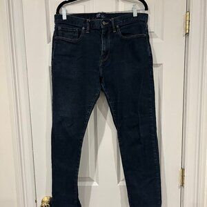 Dark Blue Slim Taper Jeans